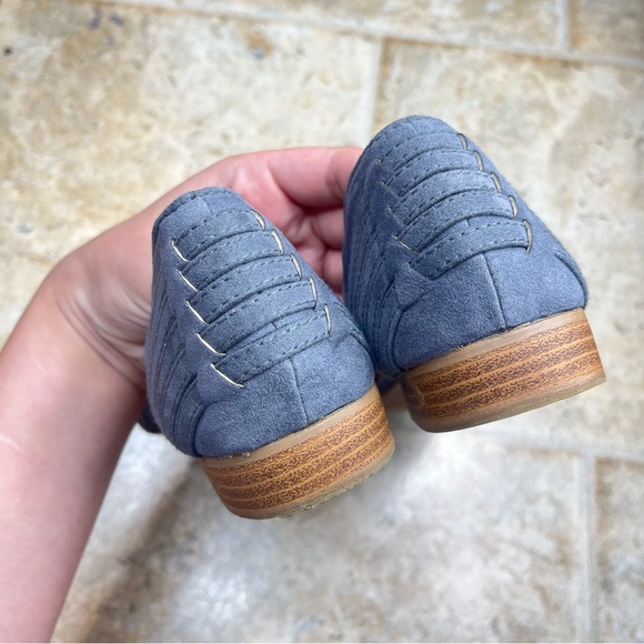 Quipd Buckle Gray Bohemian Western Southwestern Light Academia Wooden Flats 9 - Picture 6 of 13